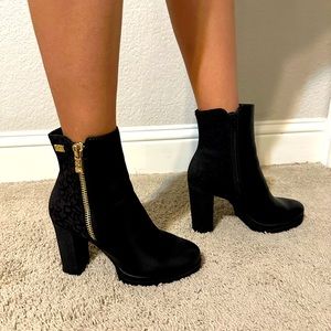 DKNY black sexy women’s high heeled boots